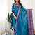 Firozi jaquard  kanchi cotton kurti dupatta set