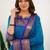 Firozi jaquard  kanchi cotton kurti dupatta set