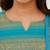 Light green jaquard  kanchi cotton kurti dupatta set