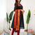 Black jaquard  kanchi cotton kurti dupatta set