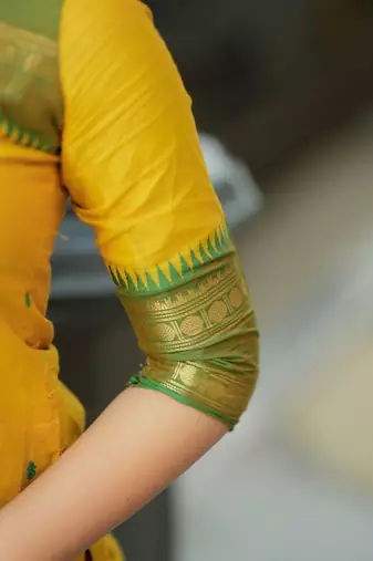 Mustard jaquard  kanchi cotton kurti dupatta set