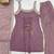 Dusty mauve sequence dori zari embroidered frendy silk kurta with bell bottom pant and dupatta