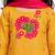 Girls mustard mul chanderi kurta set with pink dupatta | resham & applique embroidery | festive 3-piece