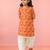 cotton animal print kurta with salwar set | three quarter sleeves | pakistani style | festive casual
