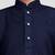 Boys navy blue volvo cotton solid kurta pyjama set