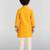 Boys yellow cotton printed kurta pyjama set