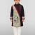 Boys black cotton embroidered kurta pyjama set