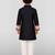 Boys black cotton embroidered kurta pyjama set