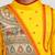 Boys yellow cotton embroidered kurta pyjama set