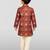 Boys red rayon patola printed kurta pyjama set
