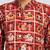 Boys red rayon patola printed kurta pyjama set