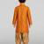 Boys mustard cotton bandhani kurta patiala set