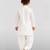Boys white viscose silk kurta patiala set