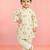 Baby boys yellow pure cotton embroidered kurta pyjama set