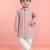 Baby boys onion pink pure cotton printed kurta pyjama set