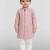 Baby boys onion pink pure cotton printed kurta pyjama set