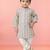 Baby boys aqua pure cotton printed kurta pyjama set