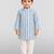 Baby boys blue pure cotton printed kurta pyjama set