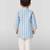 Baby boys blue pure cotton printed kurta pyjama set