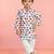 Baby boys multicolour pure cotton animal print kurta pyjama set