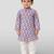 Baby boys grey pure cotton floral print kurta pyjama set