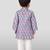 Baby boys grey pure cotton floral print kurta pyjama set