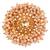 White color adjustable ring with moti & agate stone | gold plated