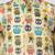 Baby boys white base multicolor pure cotton animal print kurta pyjama set