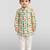Baby boys white base multicolor pure cotton animal print kurta pyjama set
