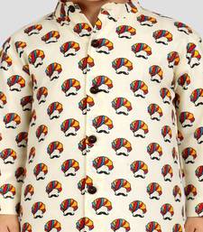 Baby boys multicolour pure cotton quirky print kurta pyjama set