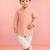 Baby boys peach pure cotton floral print kurta pyjama set