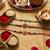Multi color set of 3 thread rakhis handmade design