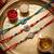 Multi color set of 3 thread rakhis ethnic style