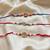 Multi color set of 3 thread rakhis premium finish