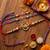 Multi color set of 3 thread rakhis traditional style