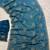Teal Color Cudana and sequins work Satin Saree