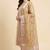 Banarasi pure tissue silk dupatta in rust colour with zari work