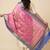 Banarasi pure tussar silk dupatta in pink colour with zari work