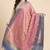 Banarasi pure tussar silk dupatta in pink colour with zari work
