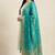 Banarasi pure chiniya silk dupatta in turquoise colour with zari work