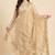 Banarasi pure chiniya silk dupatta in cream colour with zari work