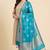 Banarasi pure kataan silk dupatta in teal green colour with zari work