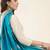 Banarasi pure kataan silk dupatta in teal green colour with zari work