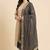 Banarasi pure chiffon silk dupatta in black colour with zari work