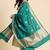 Banarasi pure kataan silk dupatta in teal green colour with zari work