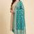 Banarasi pure khaddi georgette silk dupatta in green colour with zari work
