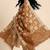 Banarasi pure chiniya silk dupatta in brown colour with zari work