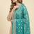 Banarasi pure khaddi georgette silk dupatta in green colour with zari work