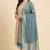 Banarasi pure khaddi georgette silk dupatta in sea green colour with minakari work