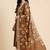 Banarasi pure chiniya silk dupatta in brown colour with zari work